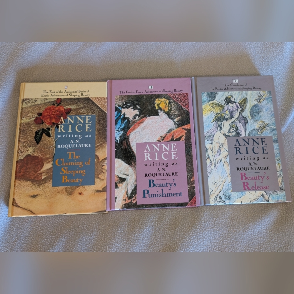 !!SOLD!! Anne Rice Sleeping Beauty Trilogy Book Set HARDCOVER A.N Roquelaure